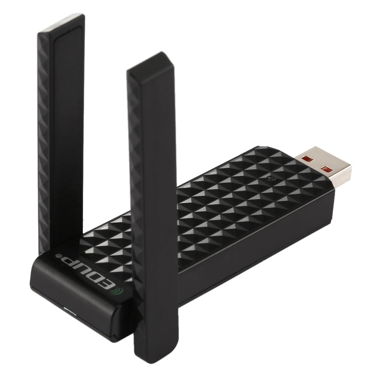 EDUP EP-AC1625 600Mbps 2.4G / 5.8GHz Dual Band Wireless 11AC USB 2.0 Adapter Network Card with 2 Antennas for Laptop / PC, EP-AC1625 EDUP EP-AC1625 600Mbps 2.4G / 5.8GHz Dual Band Wireless 11AC USB 2.0 Adapter Network Card with 2 Antennas for Laptop / PC, EP-AC1625